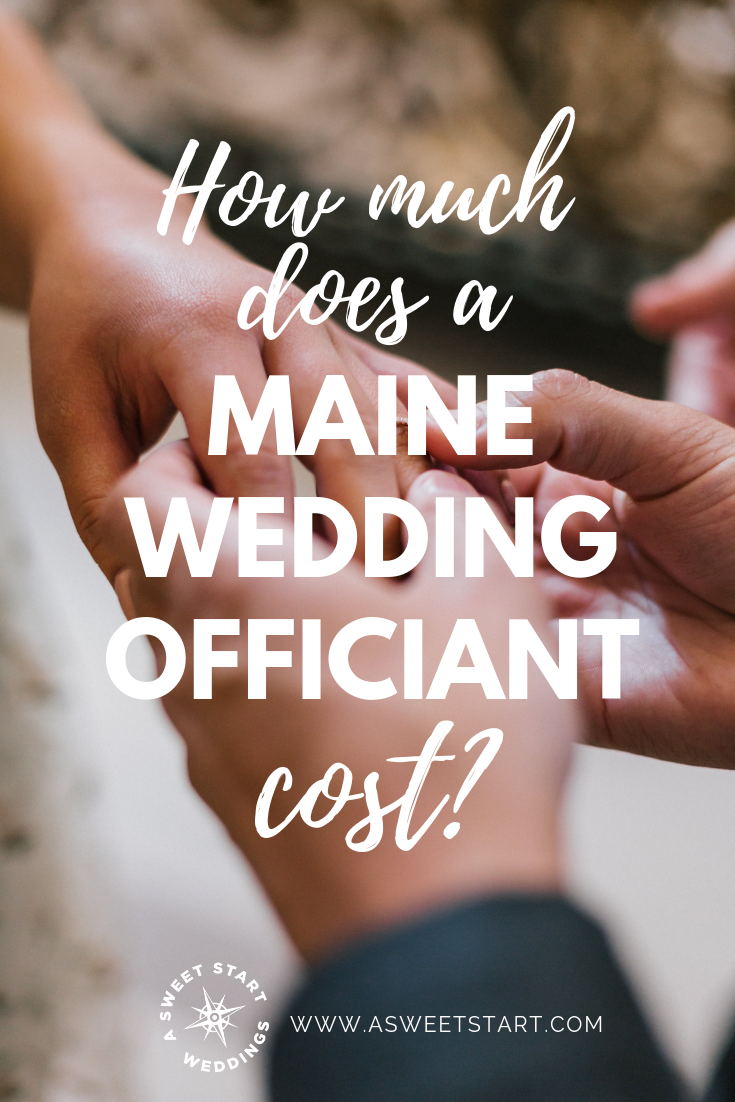 How much does a Maine wedding officiant cost? Photo by  Kevin Lanceplaine
