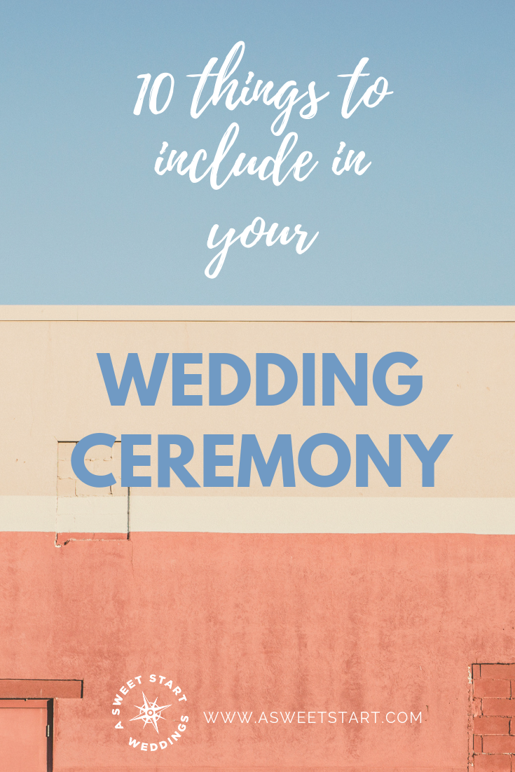 10 things to include in your wedding ceremony
