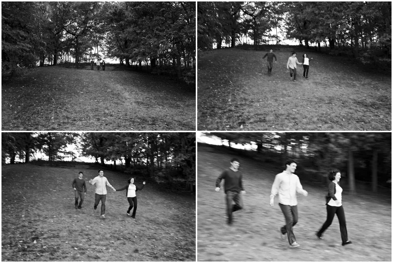 I couldn't resist having them run down the hill, too many good memories! Every Grandview kid has probably ran, jumped, fell, rolled, sled, and raced down this hill at some point.