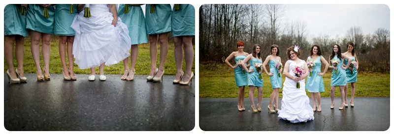 I don't know how these girls were able to walk in those bad boys!!