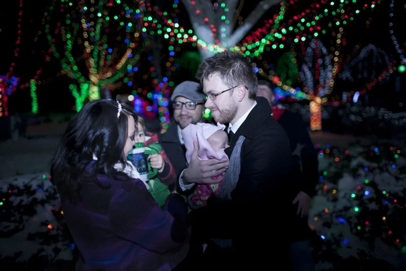 You can't see it here but Elijah (her little boy) was holding the biggest light up cup, hilarious..