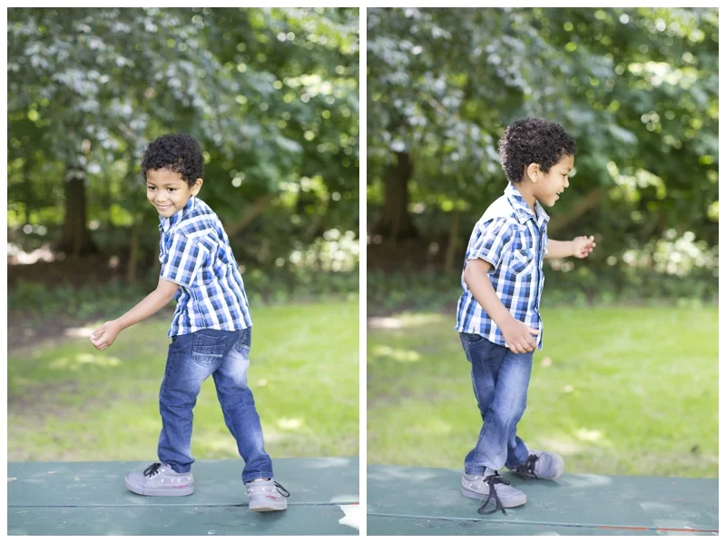 showin off his dance moves :)