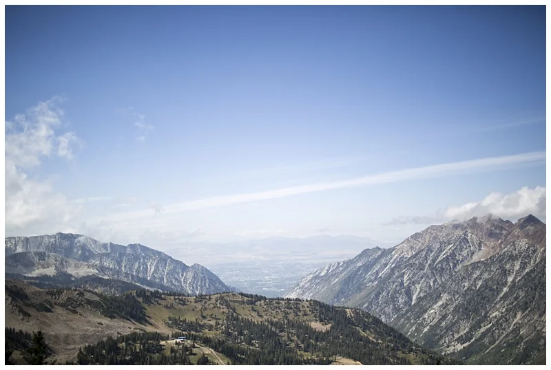 View from the tram ride up to the top of the mountain.