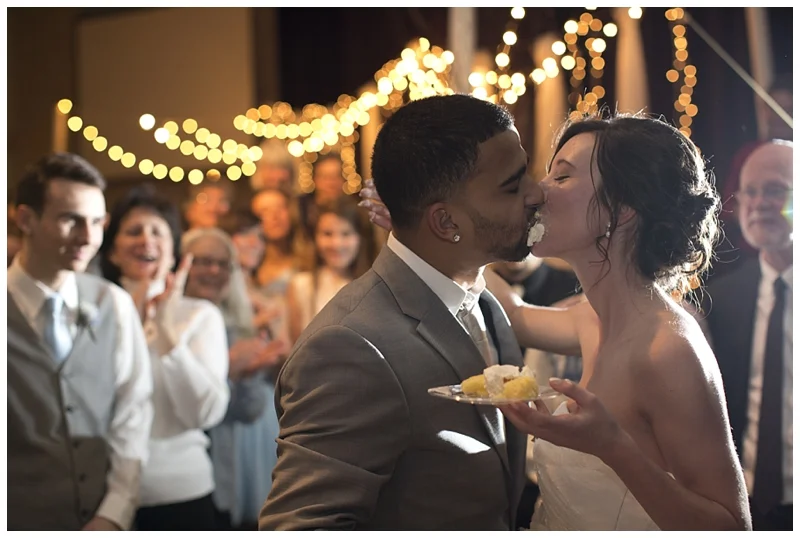 You might say this one is sweet in more ways than one... (I know, I know, but I couldn't pass up the pun!) But seriously, my favorite cake shot to date! I love the clapping and the lights and the cake everywhere, it's just so happy!
