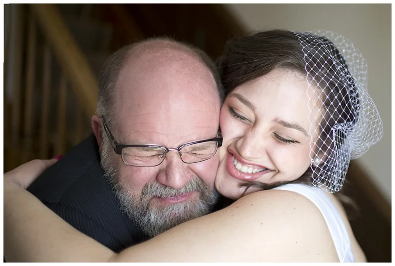 Valerie and her Dad's first look was just perfect in so many ways. He started to tear up as soon as he heard his little girl start to come down the stairs.