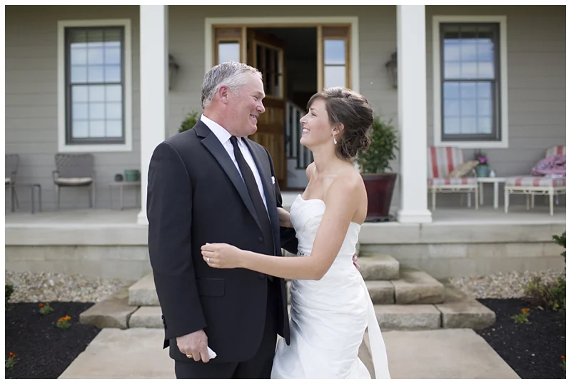 Julie and her Dad's first look..perfect!