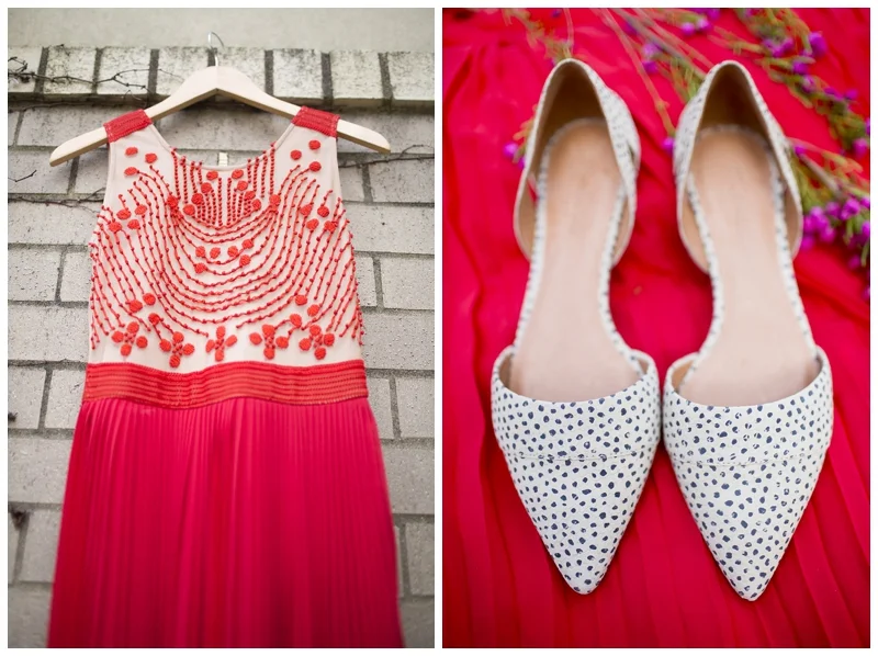 I've always loved colorful wedding dresses!