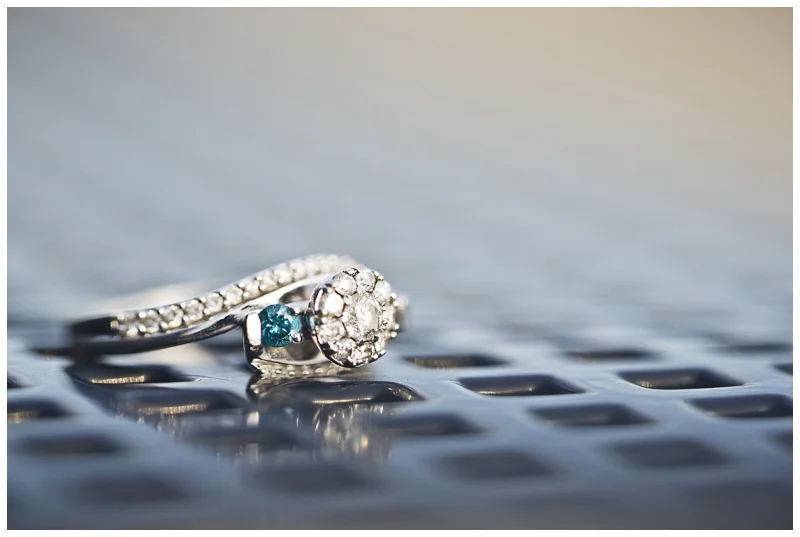 Love how unique Rachel's ring is!