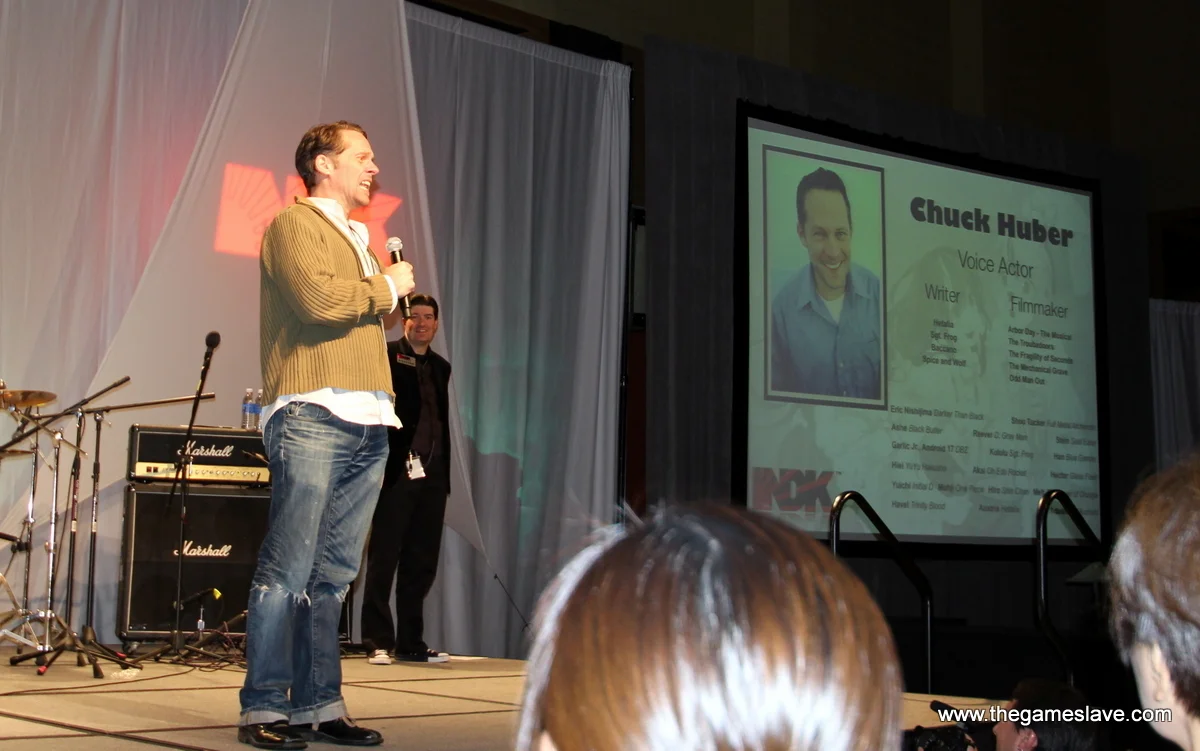 Chuck Huber, Voice Actor at Opening Ceremonies