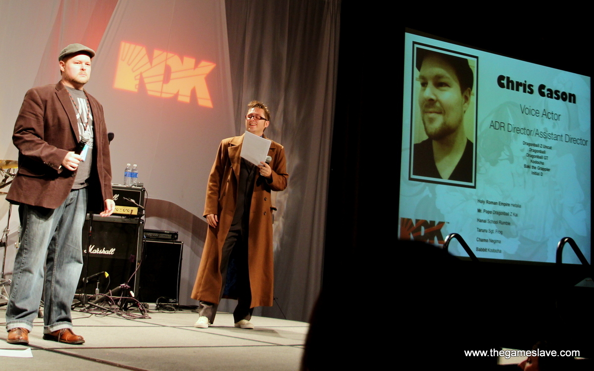 The Doctor presenting Chris Cason at Opening Ceremonies