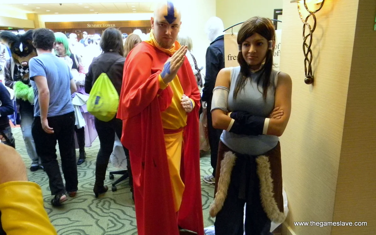 Tenzin and Korra from the Legend of Korra