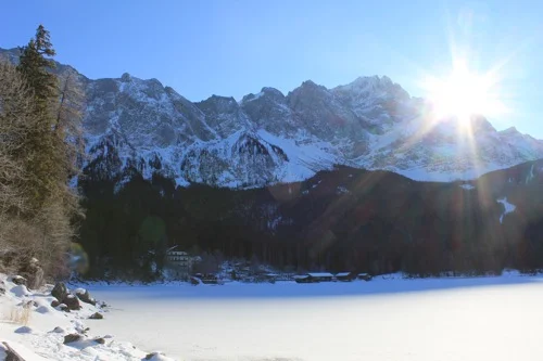Sun over the Bavarian Alps