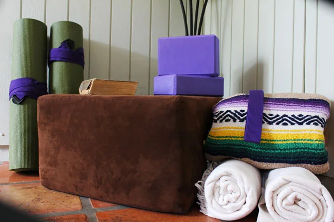 Essentials for a home yoga practice space
