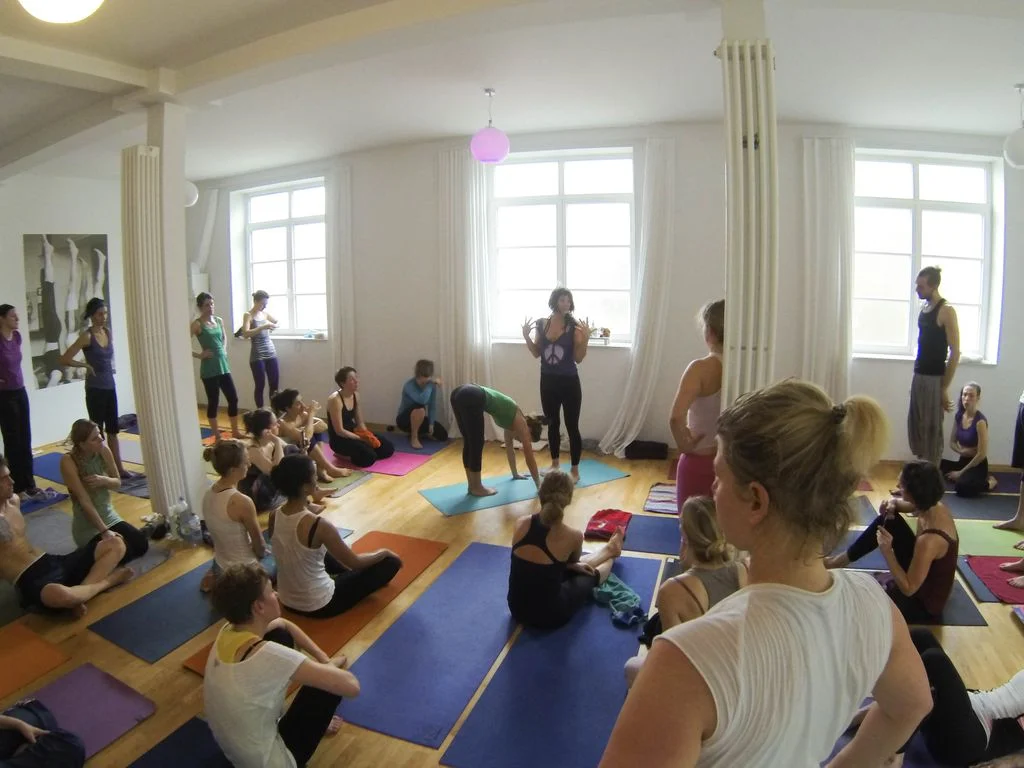 Here I am about to do a handstand demo