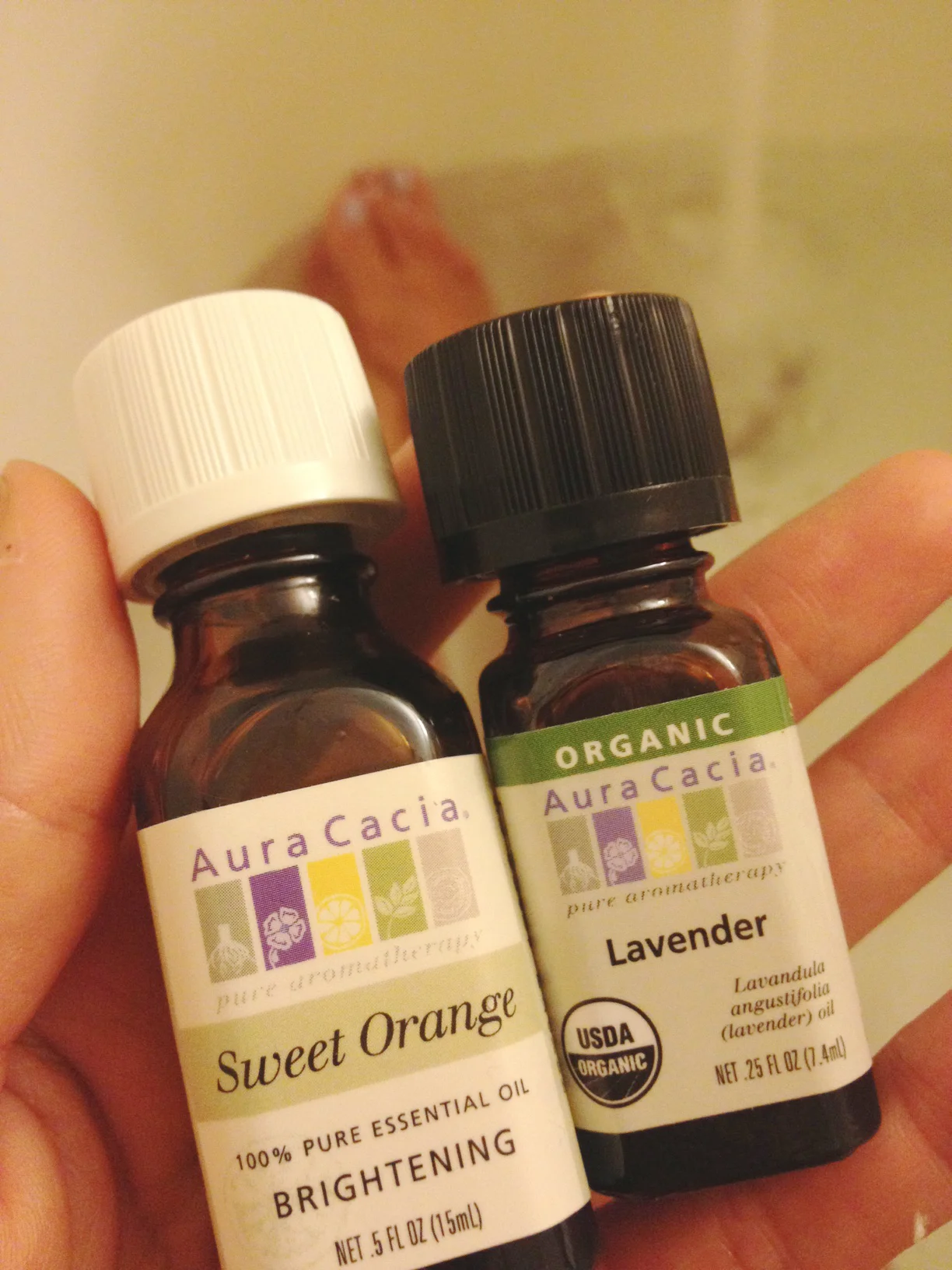 Sweet Orange and Lavender Essential Oils