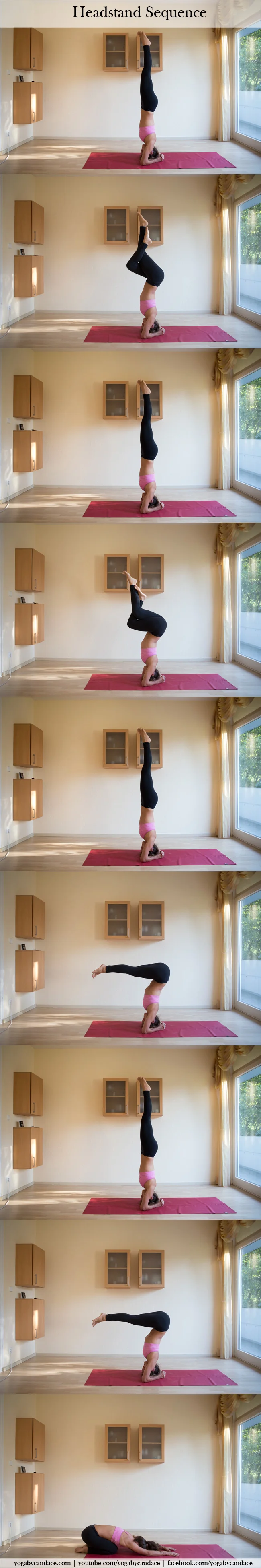 Intermediate headstand sequence