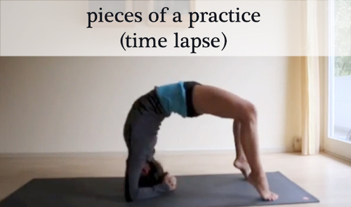 Pieces of a Yoga Practice - Time Lapse Video — YOGABYCANDACE