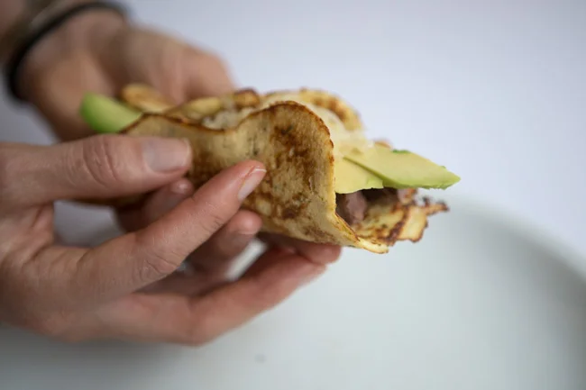 Cauliflower tortilla tapas