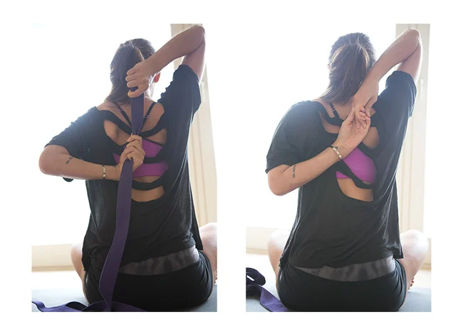Yoga strap for shoulders