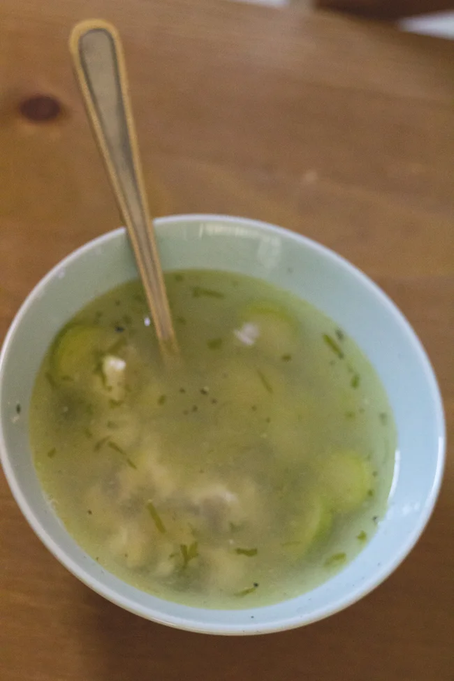 Homemade fish soup