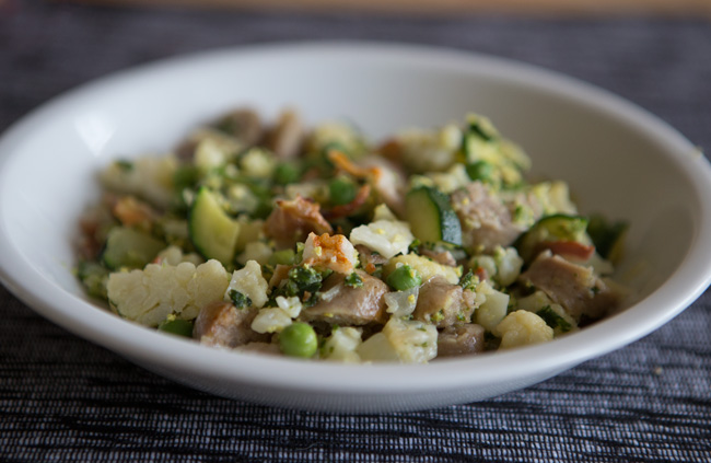 Riced Cauliflower Stir Fry — YOGABYCANDACE