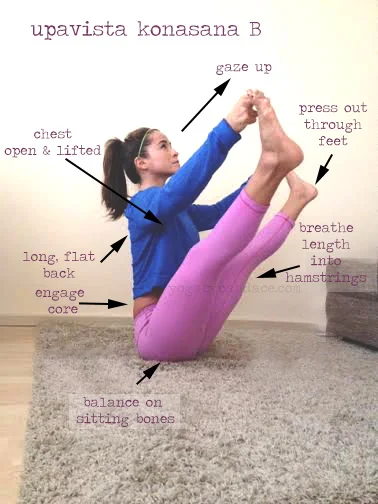 Pin it! Bear Pose aka Upavista Konasana B