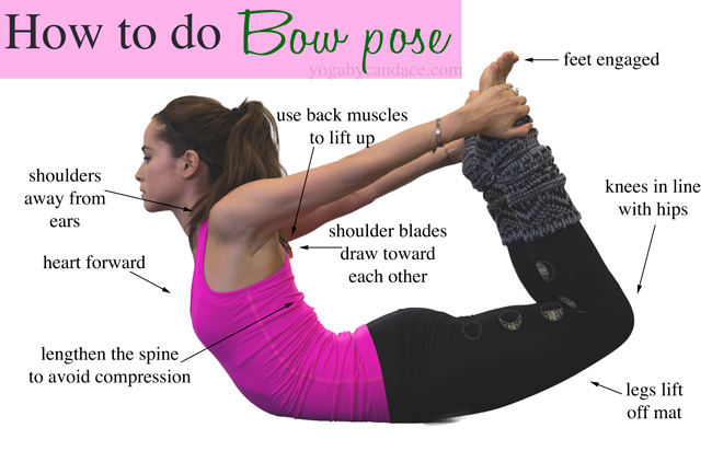 How to do Bow Pose — YOGABYCANDACE