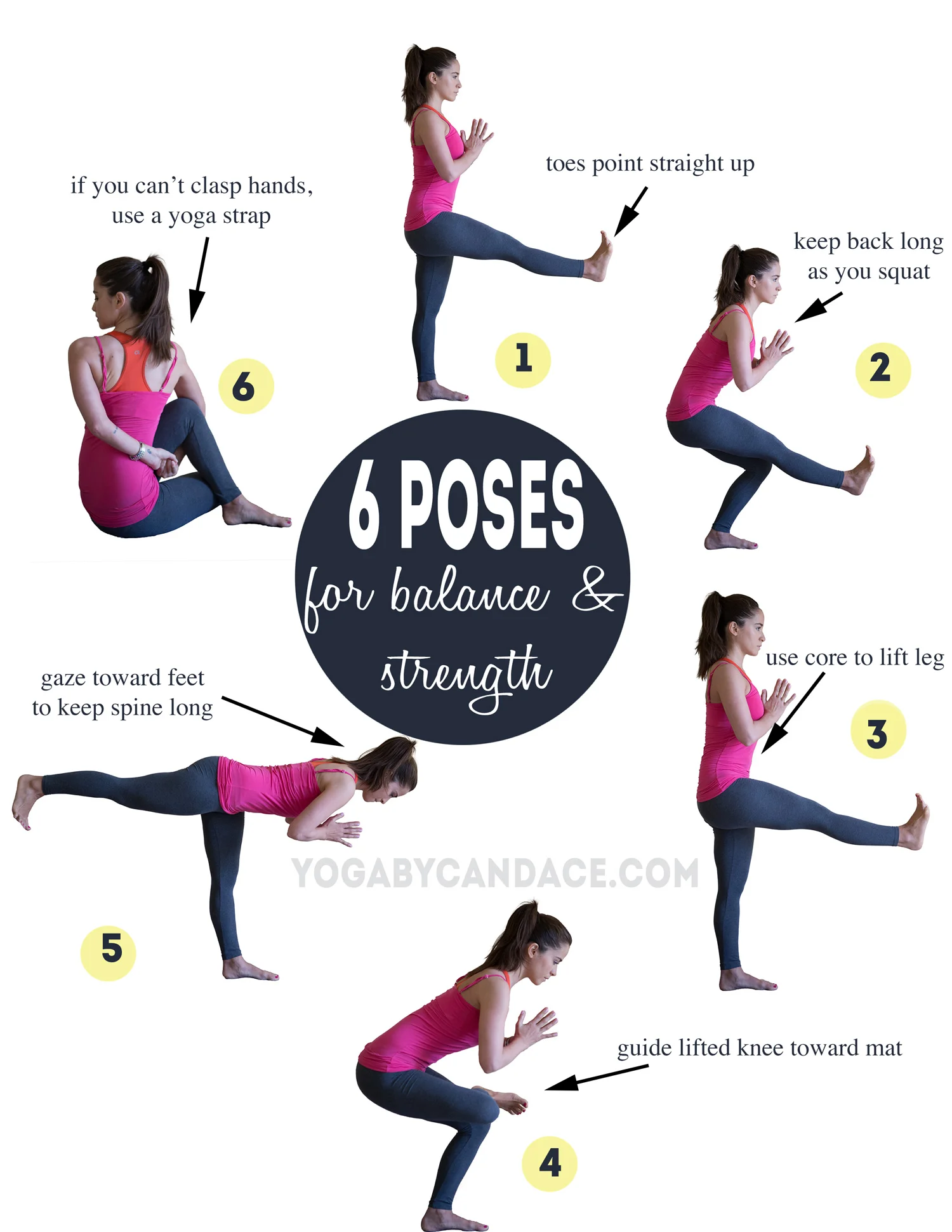 37 Yoga Poses for Balance and Strength — YOGABYCANDACE