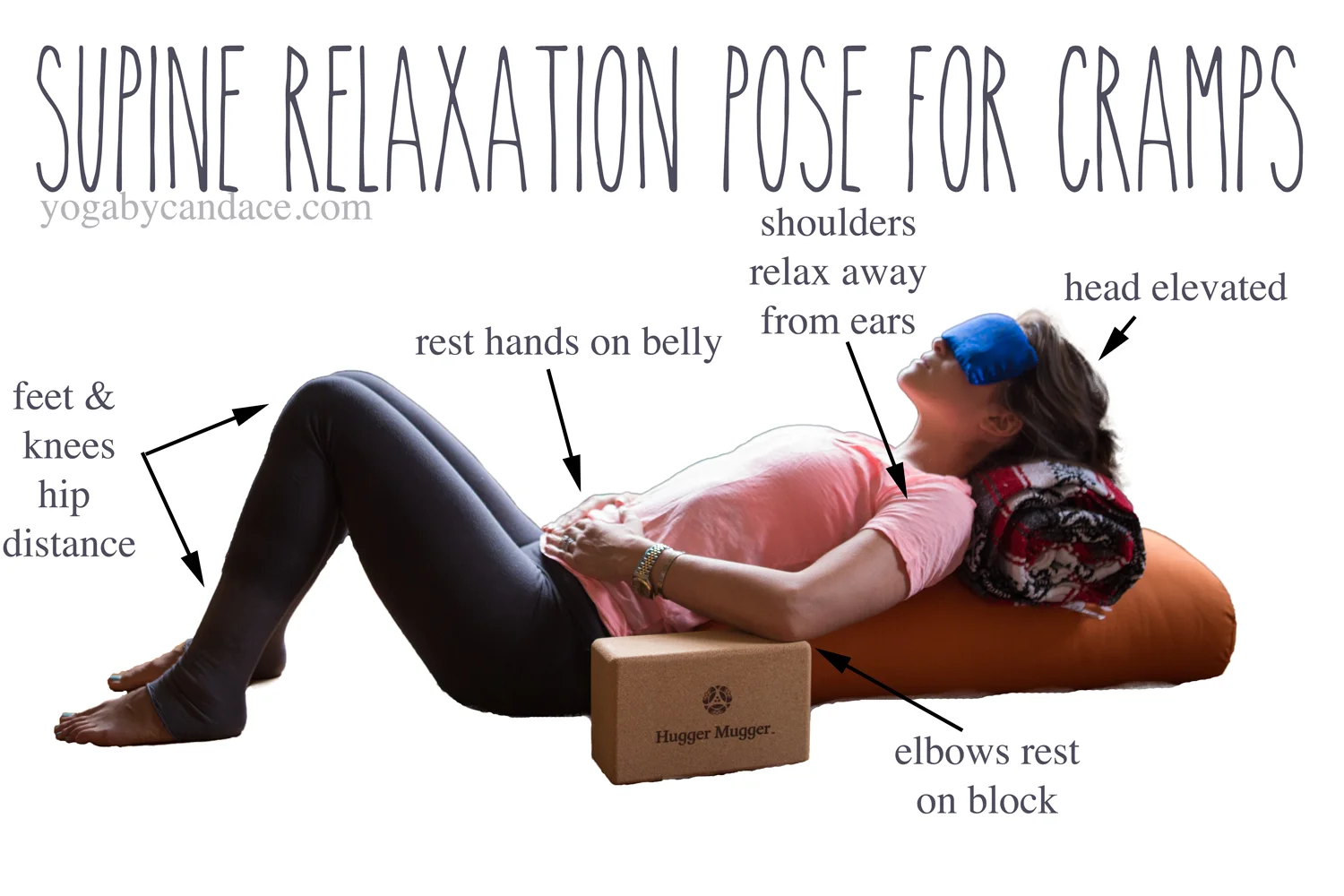 Pin it! A restorative pose for cramps. Wearing: LVR Fashion leggings c/o, j crew vintage tee