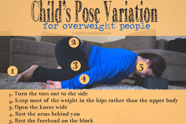 Child's pose to accommodate a belly