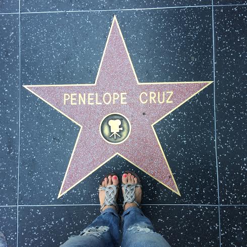 Exploring Hollywood Wearing: distressed boyfriend jeans , dolce vita sandals, sunday funday polish