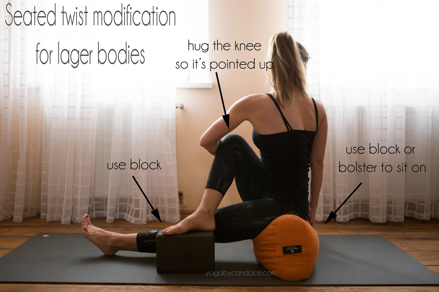Seated twist modifications for larger bodies