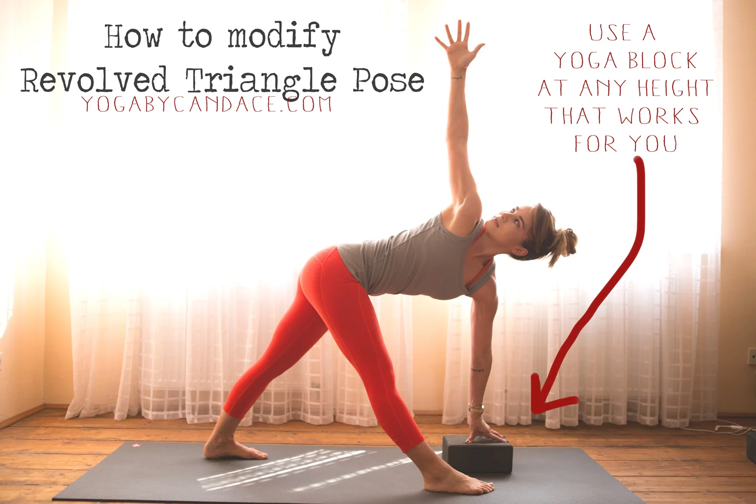 Athleta pants , splendid tank . Using: Manduka mat , yoga block .