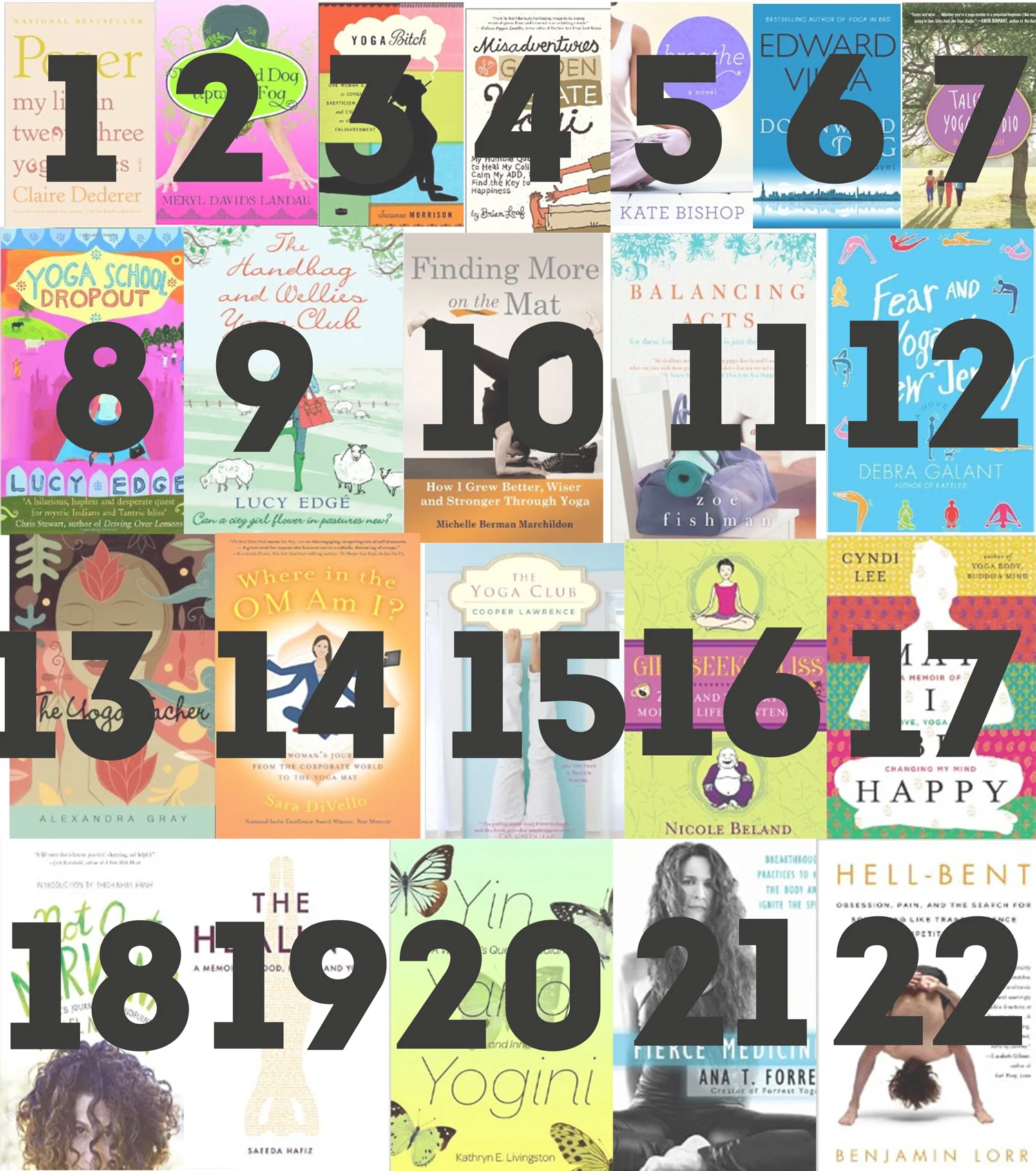 Pin it! 22 Yoga-based novels & memoirs