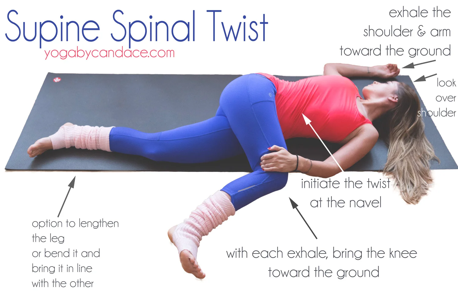 How to Do Supine Spinal Twist — YOGABYCANDACE