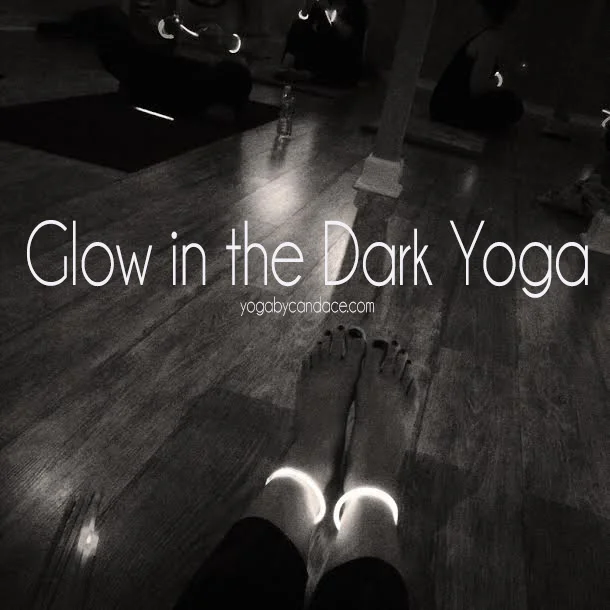 Glow in the dark yoga class Using: LumiStick glowsticks