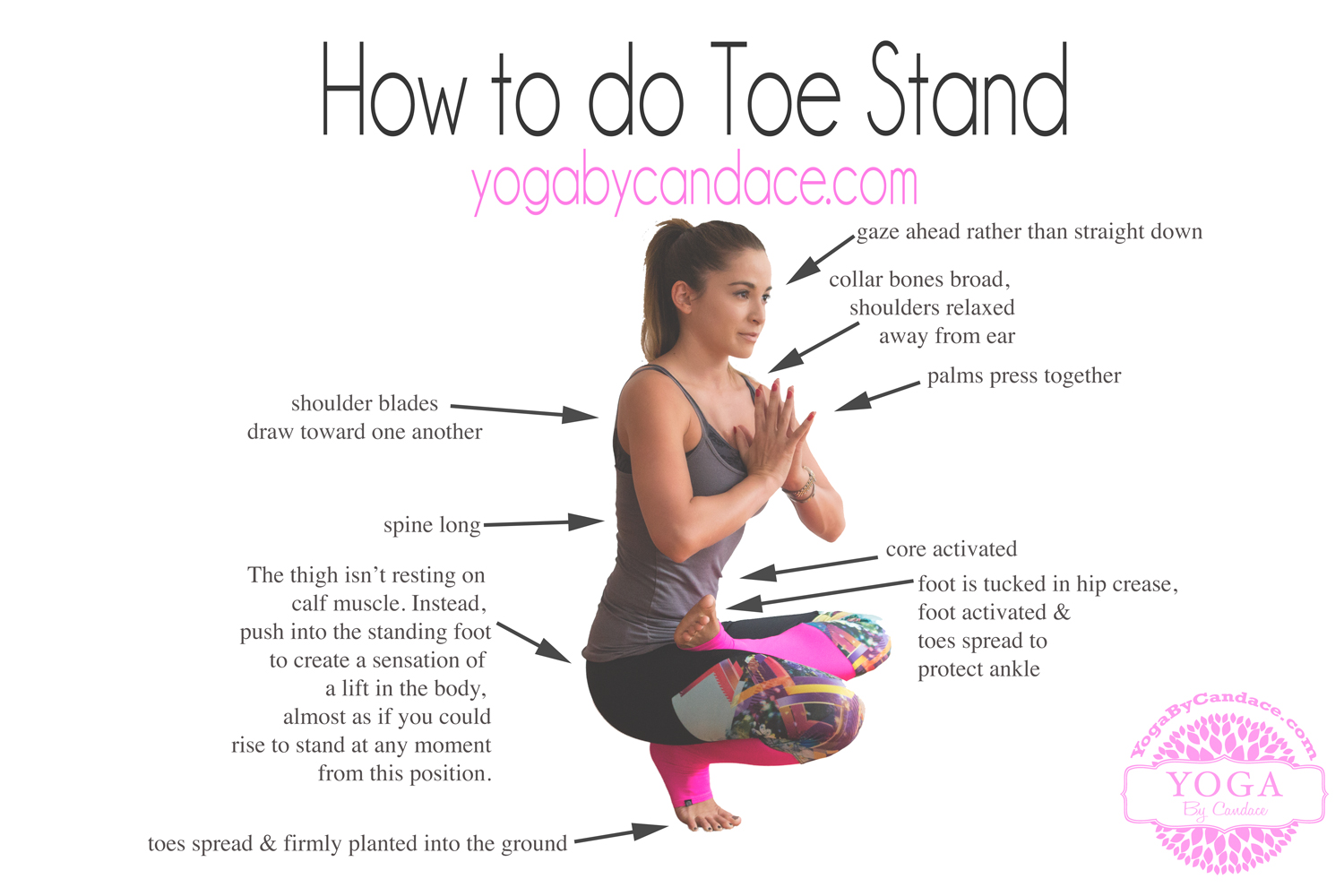 How to do Toe Stand — YOGABYCANDACE