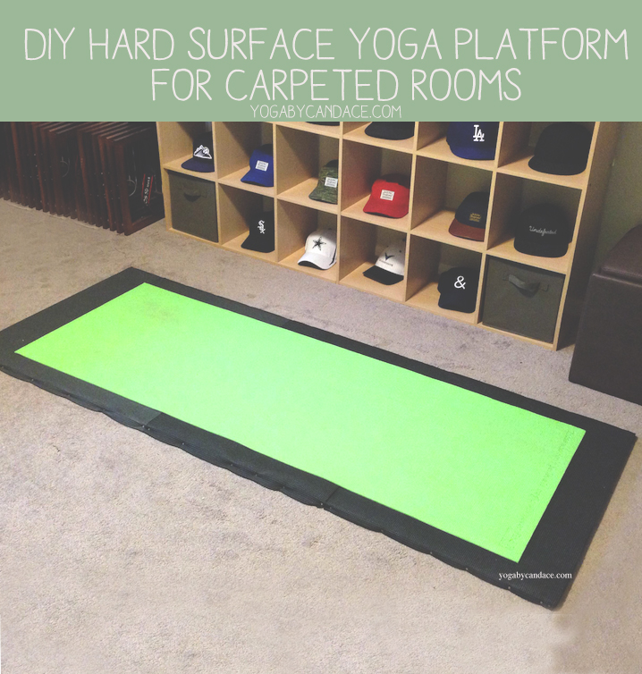 yoga carpeted floor