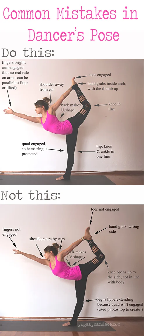 Common Mistakes in Dancer's Pose