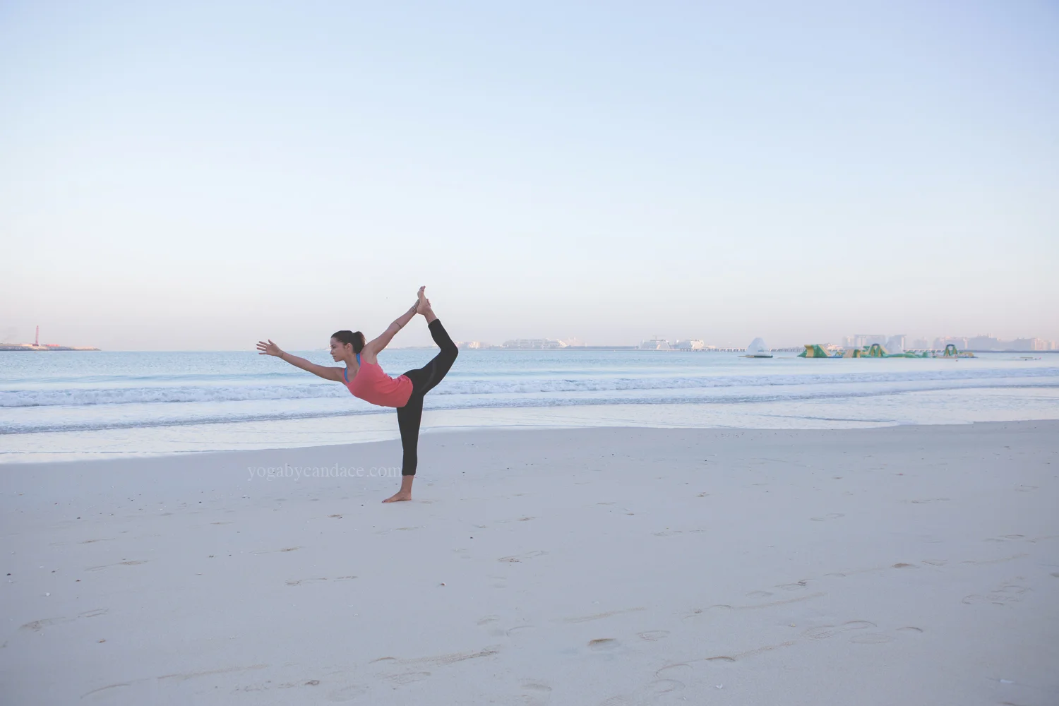 Jumeirah Beach Wearing: alala leggings ( similar ), tank ( similar on super sale )