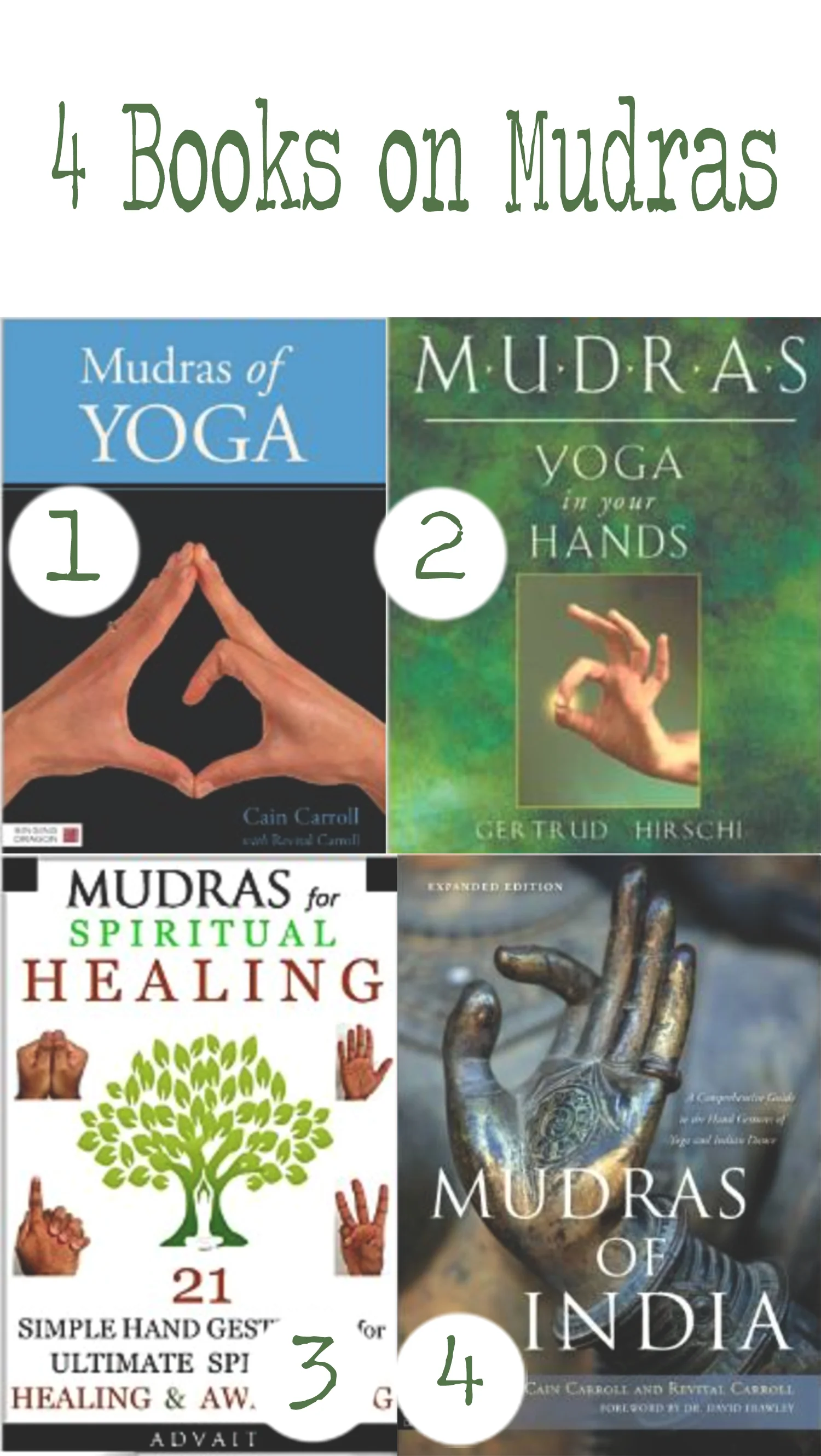 Pin it! Four books on mudras for yoga