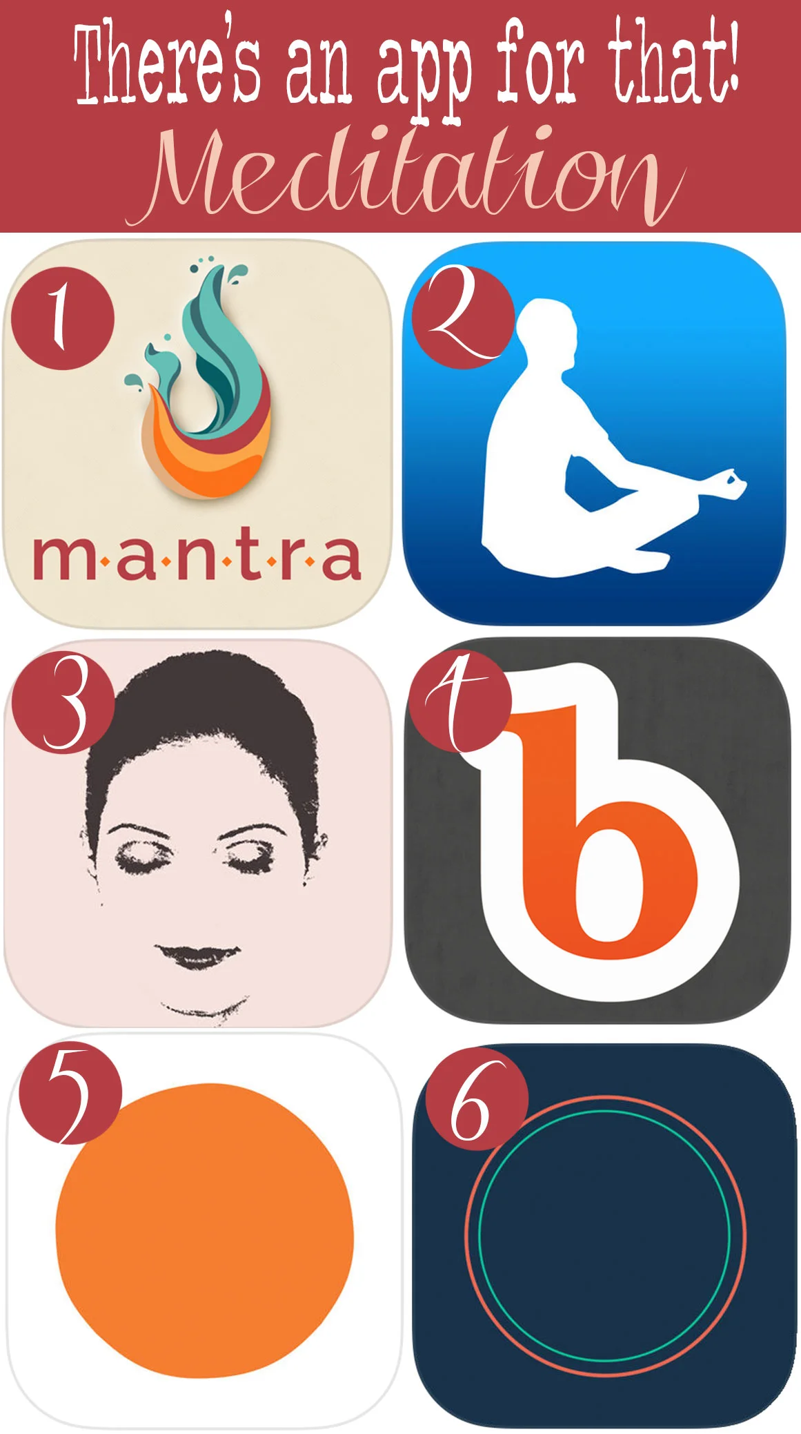 Pin now, meditate later - best meditation apps.