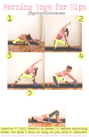 Morning Yoga Sequence for Tight Hips — YOGABYCANDACE