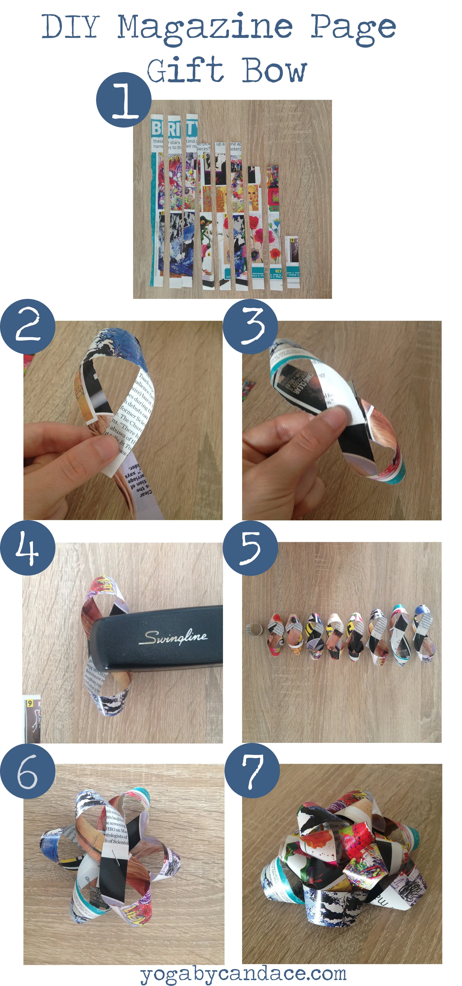 Pin now, make later - DIY Magazine Gift Bow