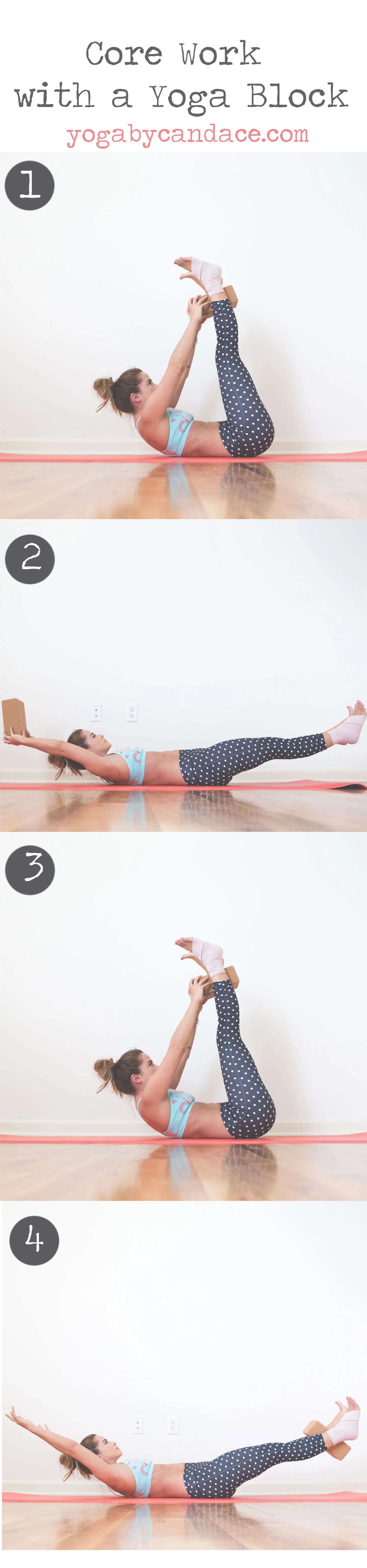 Core work with yoga block — YOGABYCANDACE