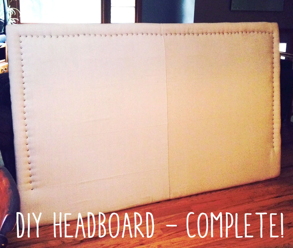 Completed DIY Headboard! 