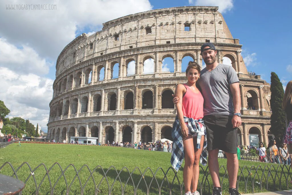 Outside the Colosseum