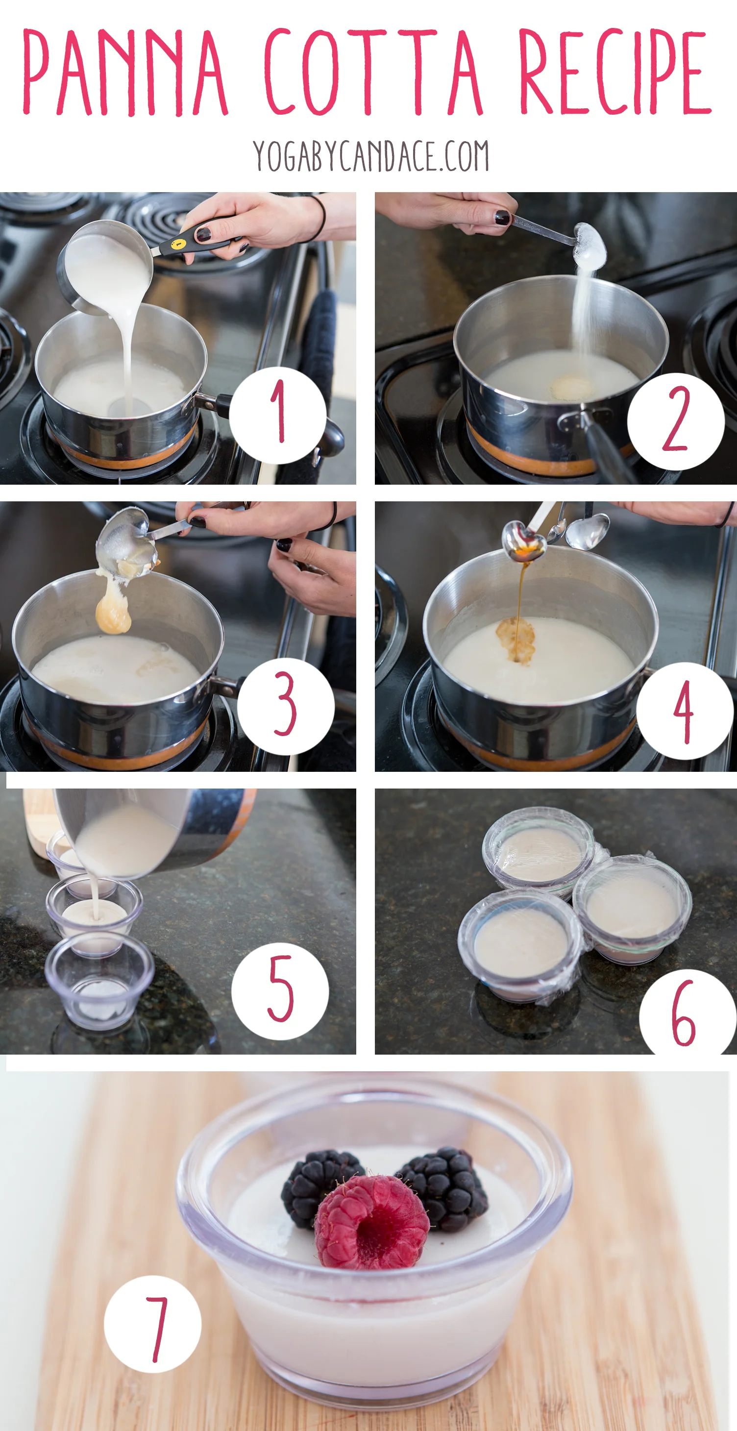 Pin now, make later! Healthy panna cotta recipe!