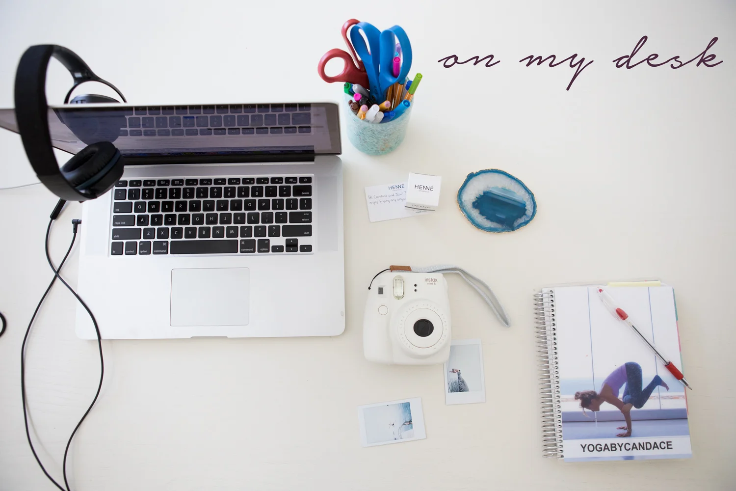 On my desk