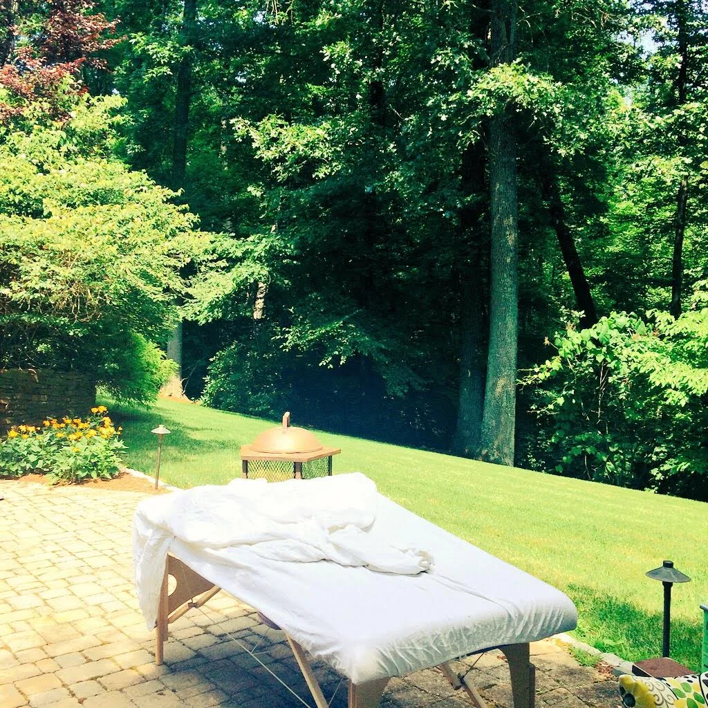Massage by the pool